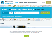 Tablet Screenshot of nieuwbouw-amstelveen.nl